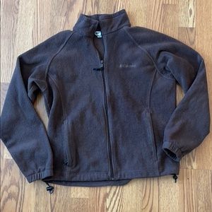 Columbia Fleece Large Women’s Brown Jacket